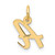 14k Small Script Letter A Initial Charm - YC-651C16DF-1236