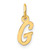 14K Small Script Letter G Initial Charm - YC-0B7638B7-3819