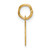 14K Small Script Letter G Initial Charm - YC-0B7638B7-3819