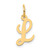 14k Small Script Letter L Initial Charm - YC-687041AB-4906