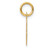14k Small Script Letter O Initial Charm - YC-1DF473FC-2666