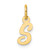 14K Small Script Letter S Initial Charm - YC-20595E51-1559