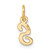 14K Small Script Letter S Initial Charm - YC-20595E51-1559