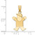 14k Solid Engravable Boy w/ Hat on Right Charm