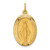 14k Solid Polished and Satin Oval Miraculous Medal - XR-8783B91A-5248