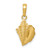 14k Solid Polished Conch Shell Pendant