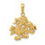 14k Solid Polished Dragon Pendant - C2-E59C4726-2050