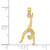 14k Solid Polished Gymnast Pendant - D1-9782BB31-9292