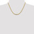 14K  18 inch 3.7mm Semi-Solid Diamond-cut Open Link Cable with Lobster Clasp Chain
