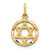 14k Solid Polished Star of David Charm - C8-D06A1E6F-5769