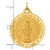 14k Solid Polished/Satin Extra Large Round Miraculous Medal