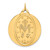 14k Solid Polished/Satin Extra Large Round Miraculous Medal