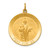 14k Solid Polished/Satin Large Round St. Jude Thaddeus Medal