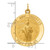 14k Solid Polished/Satin Medium Round St. Jude Thaddeus Medal