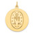 14k Solid Polished/Satin Round Miraculous Medal - XR-5F058E1B-7894