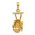 14k  3D Baby Carriage Charm