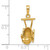 14k  3D Baby Carriage Charm