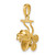 14k  3D Baby Carriage Charm