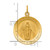 14k Solid Polished/Satin Small Round Miraculous Medal
