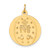 14k Solid Polished/Satin Small Round Miraculous Medal