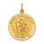 14k Solid Polished/Satin Small Round St. Christopher Medal - XR-CDE48B07-3825