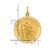 14k Solid Polished/Satin Small Round St. Christopher Medal - XR-CDE48B07-3825
