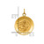 14k Solid Polished/Satin Small Round St. Michael Medal
