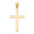 14K Solid Reversible Latin Cross Pendant
