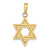 14k Solid Satin Star of David Charm - M1-ADEC7234-9646