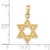 14k Solid Satin Star of David Charm - M1-ADEC7234-9646