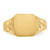 14K Square Polished Baby Signet Ring