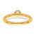 14K Stackable Diamond Initial O Ring