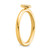 14K Stackable Diamond Initial O Ring