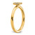 14K Stackable Diamond Initial Q Ring