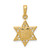14K Star of David w/Tablets in Center Pendant
