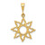 14k Sun Charm - K3-F33F9653-3544