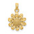14k Sunflower Charm
