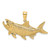 14K Tarpon Fish w/Open Mouth Charm - K8-113AFCED-1702