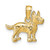 14k Terrier Dog Pendant