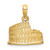 14K Textured 2-D Coliseum Charm