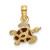 14K Textured and Enameled Sea Turtle Charm - K6-75B749D7-4024