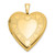 14K Textured and Polished Heart Border 20mm Heart Locket