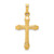 14k Textured and Polished Latin Cross Pendant - XR-27F2E00B-8593