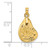 14K Textured and Polished Oyster Shell Charm - K7-257194F1-9050