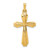 14k Textured and Polished Passion Cross Pendant - XR-5DD8A555-6576
