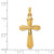 14k Textured and Polished Passion Cross Pendant - XR-5DD8A555-6576