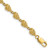 14k Textured Conch Shell 7 inch Bracelet