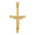 14K Textured Crucifix Charm - K8-E110C2C6-3415