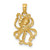 14K Textured Octopus Charm - K7-DADEC48D-6082
