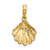14K Textured Oyster Shell Charm - K7-A5C9E271-7475